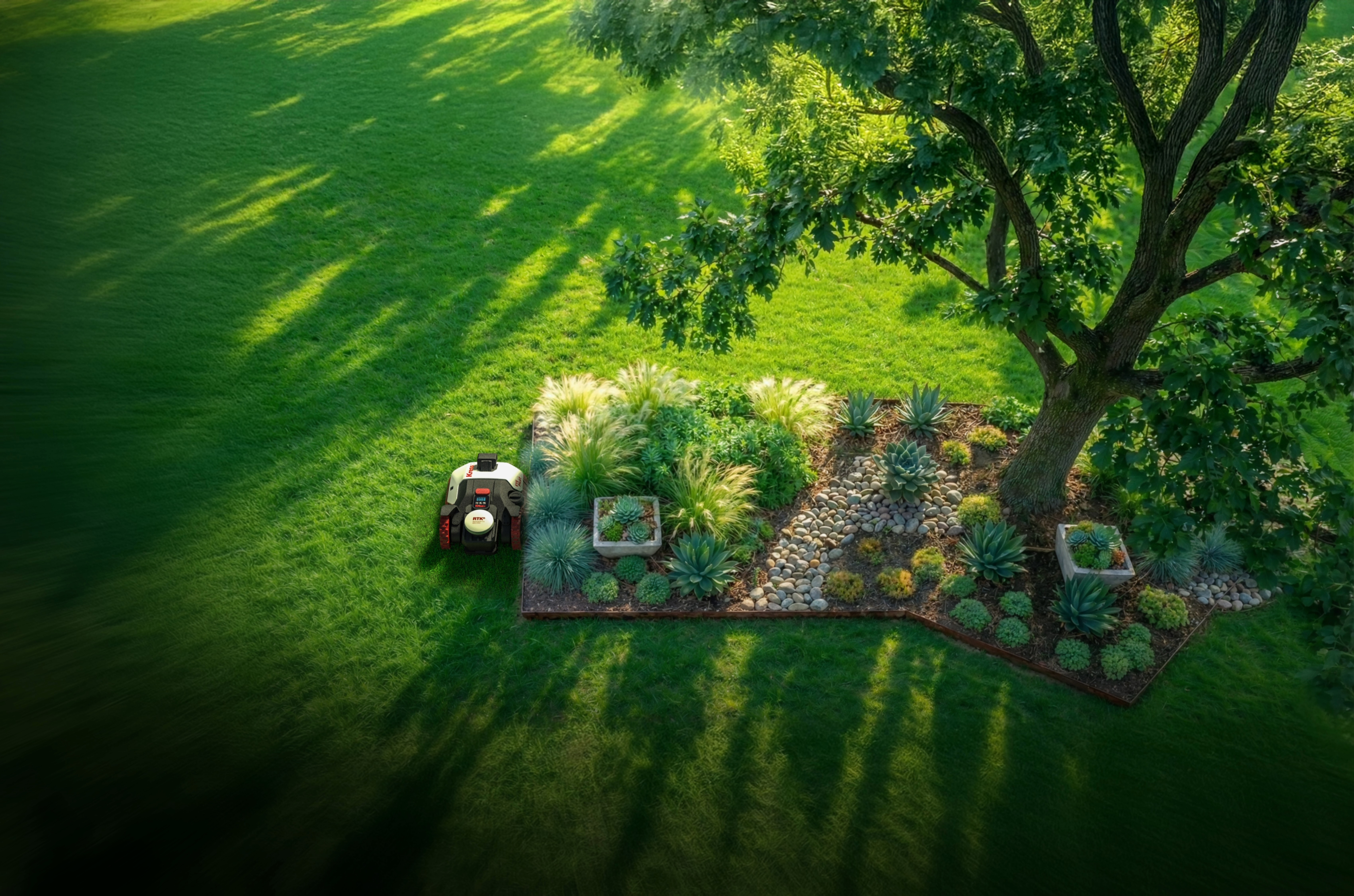 Kress EyePilot® RTKⁿ 500 m² AI robotic lawn mower with Mono VSLAM Camera